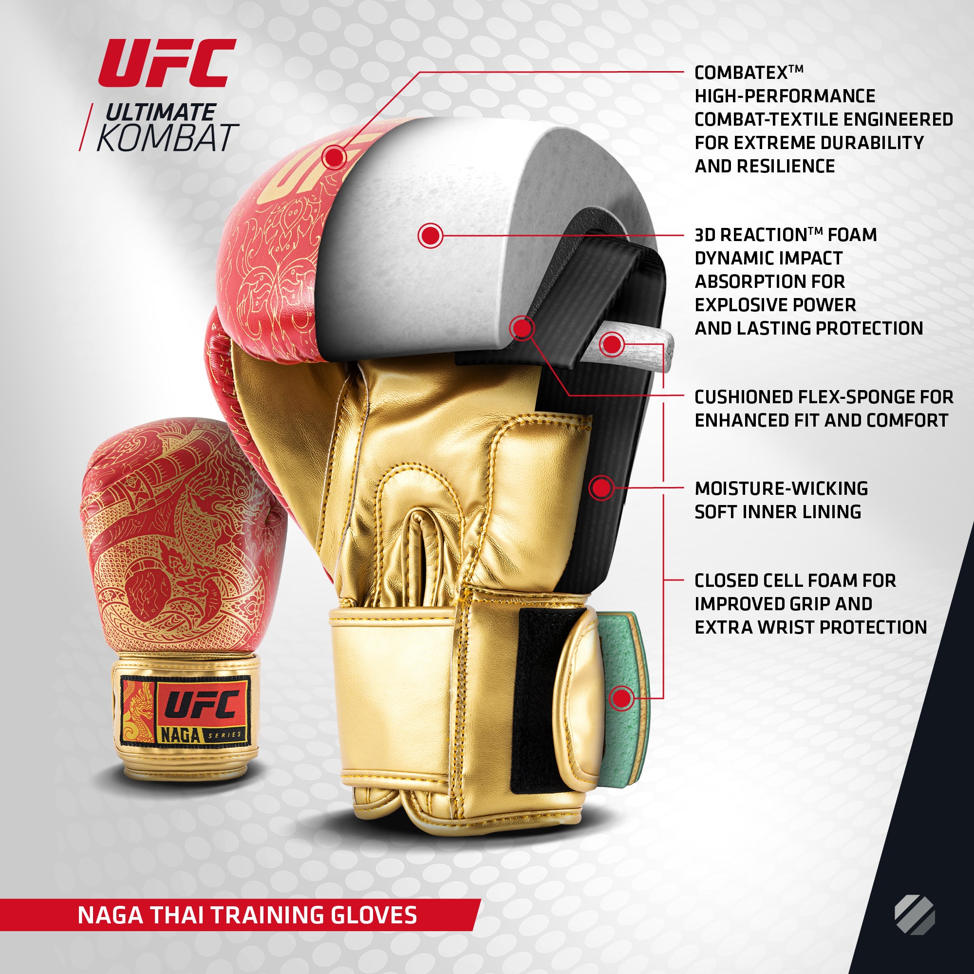 UFC Naga Thai Training Gloves