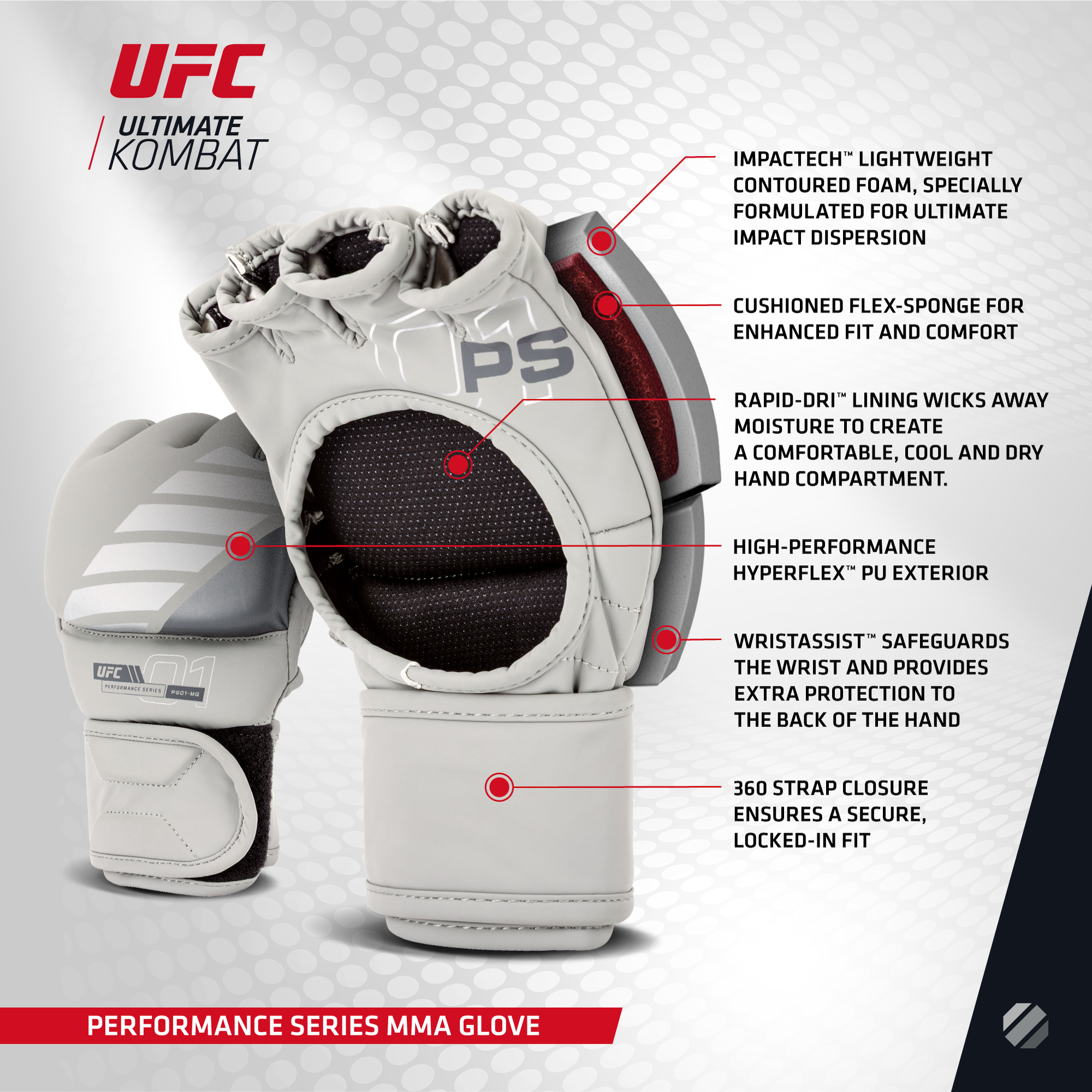 UFC Performance Series MMA Gloves PS01-MG