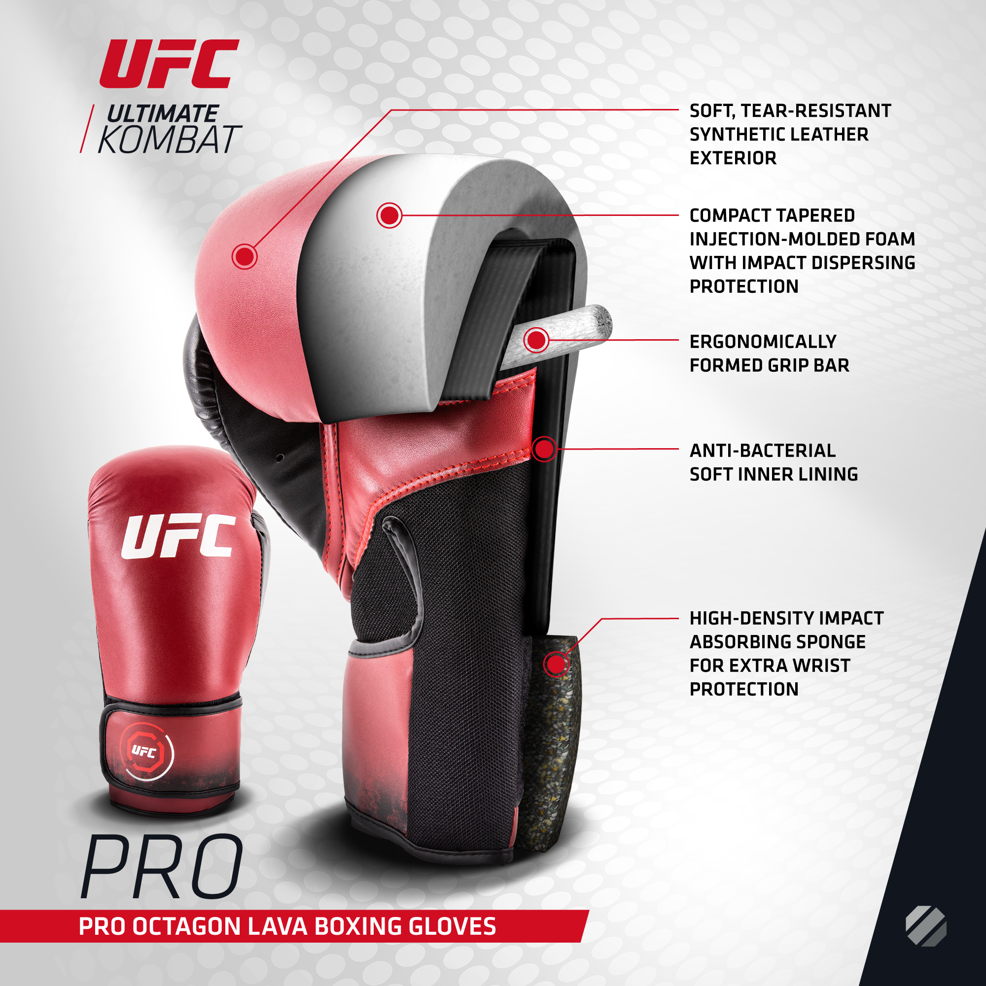 UFC Octagon Lava Boxing Gloves