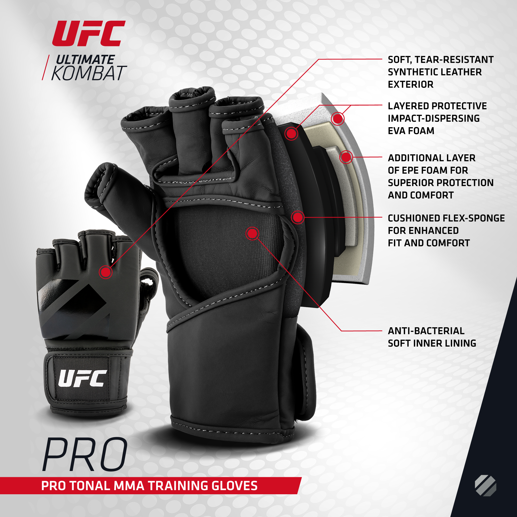 UFC Tonal MMA Training Gloves