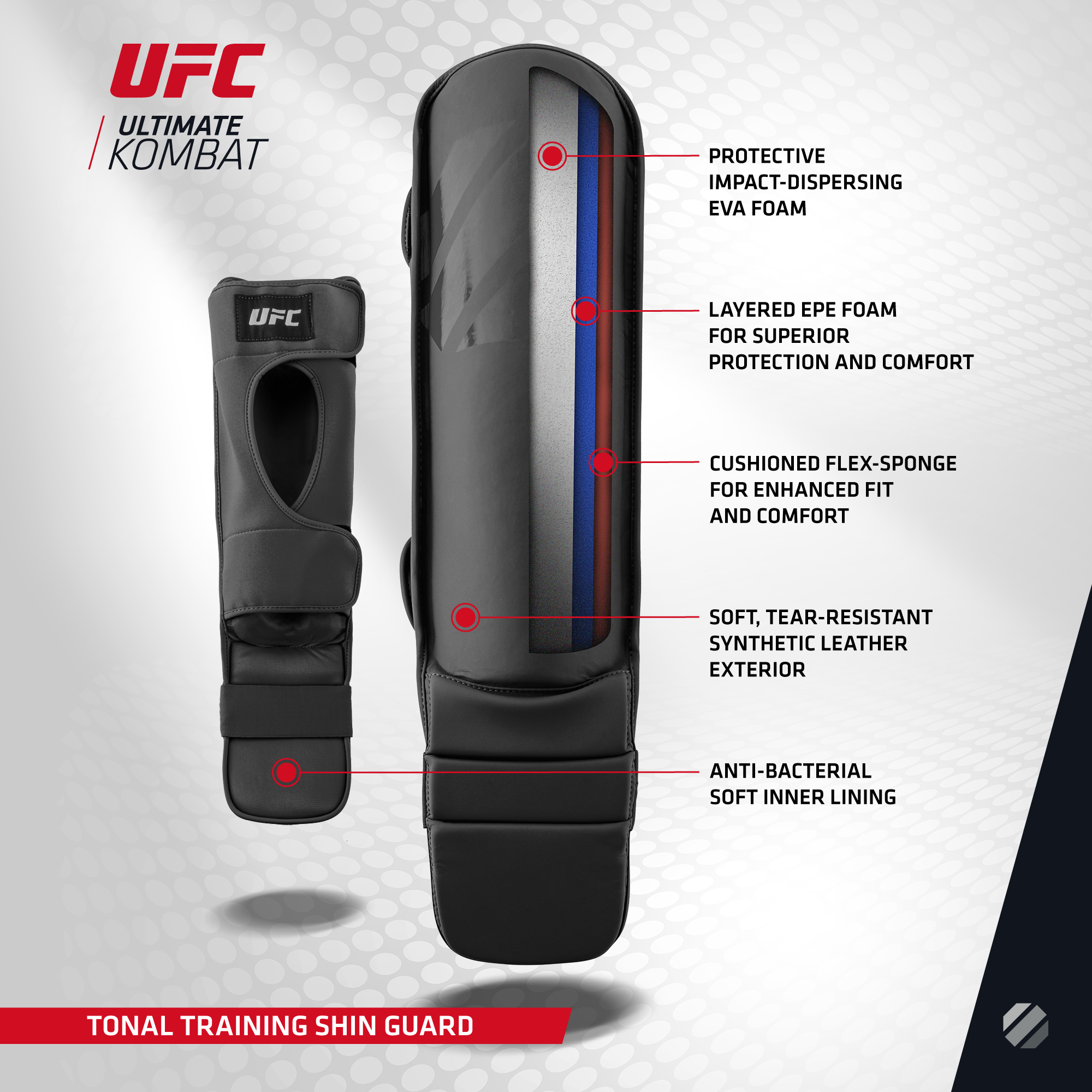 UFC Tonal Grappling Shin Guards