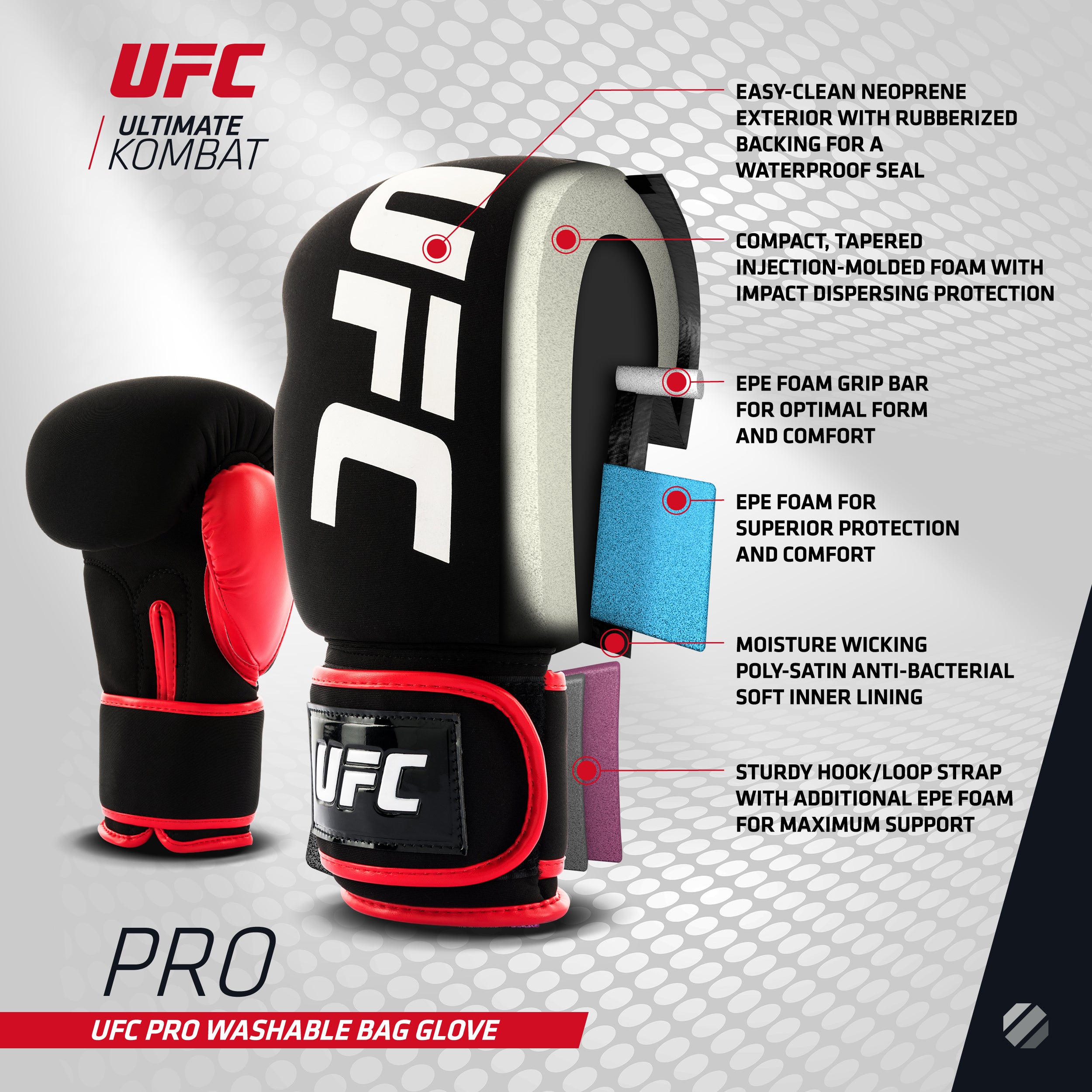 UFC Washable Fitness Bag Gloves