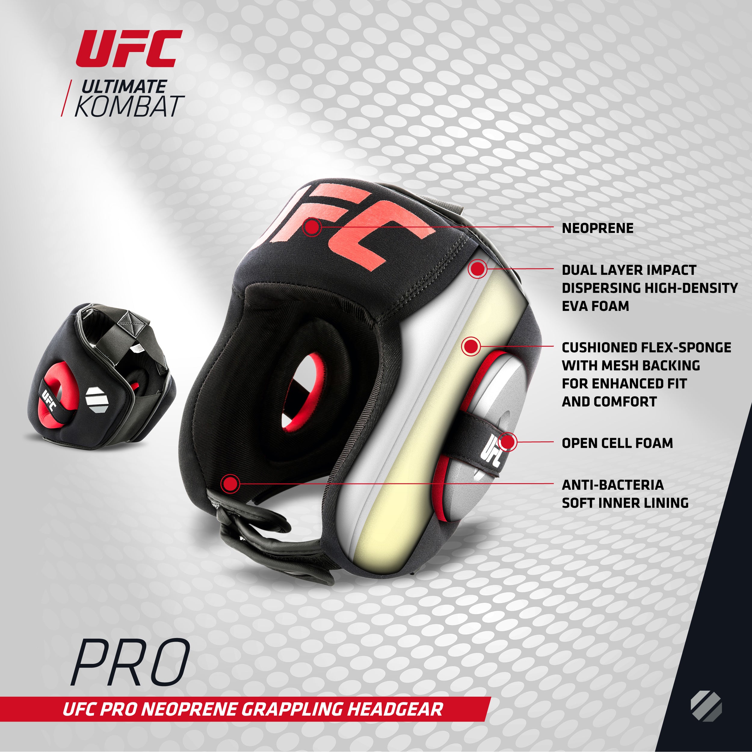 UFC Pro Neoprene Grappling Headgear