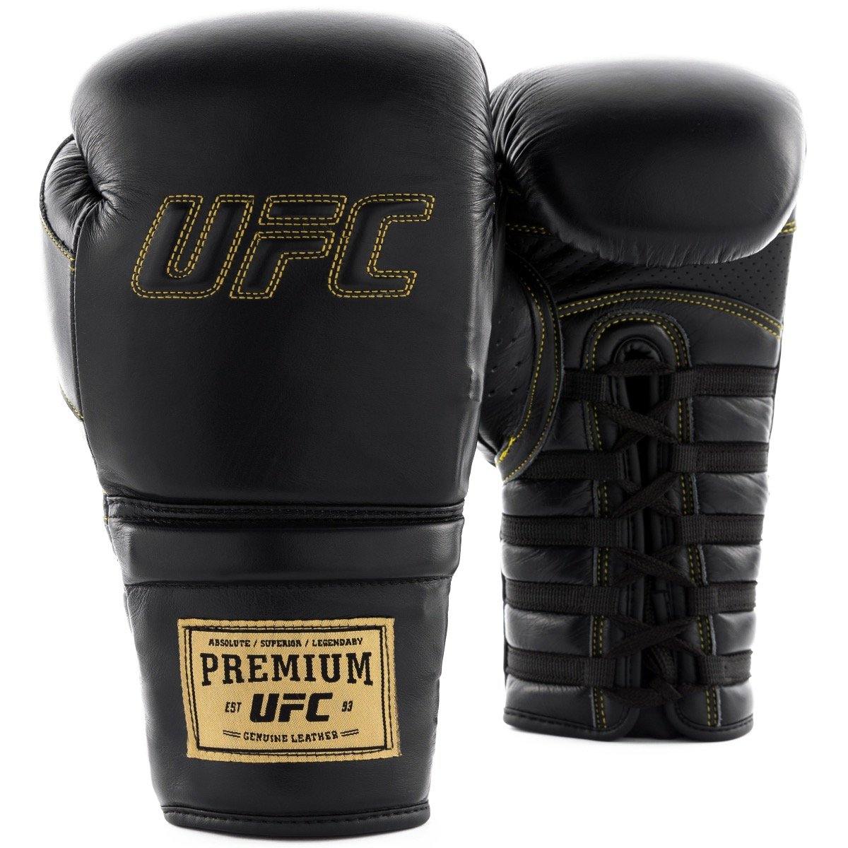 UFC Premium Lace-Up Training Gloves - UFC Equipment MMA and Boxing Gear Spirit Combat Sports